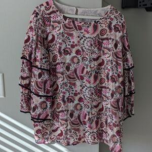 Floral Patterned Women's Top